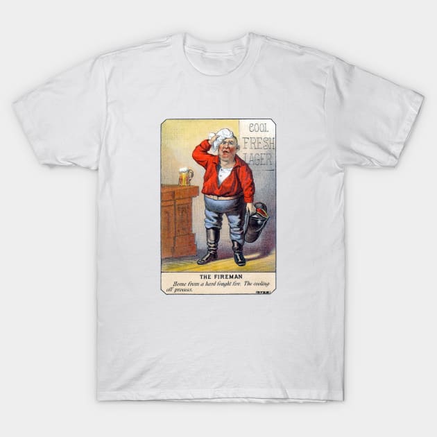 1881 The Life of a Fireman no.6 T-Shirt by historicimage